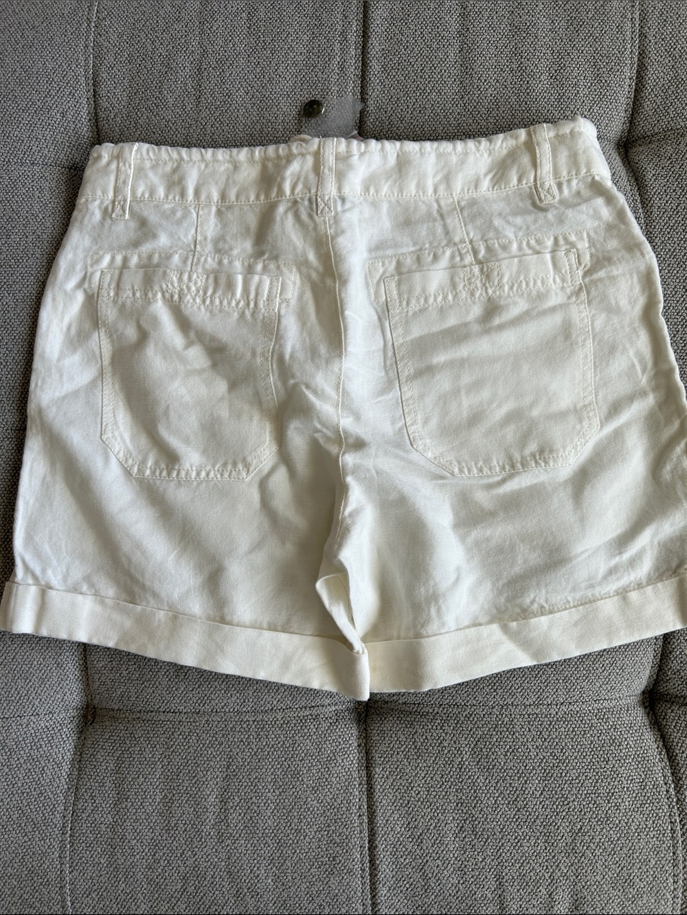Sundance White Drawstring Shorts - Picture 6 of 7